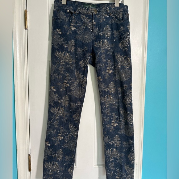 LRL Lauren Print Jeans ~ 4 - Picture 7 of 11